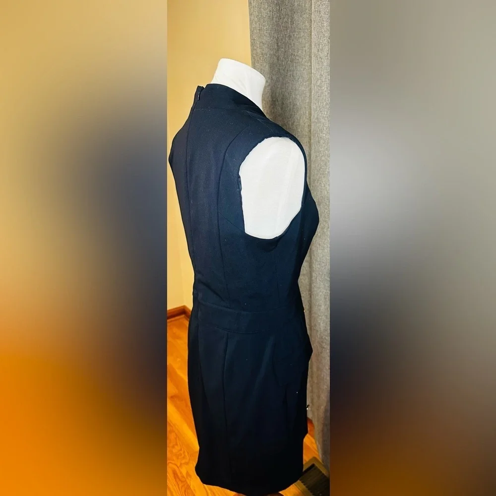 Venus Navy Blue Sleeveless Blazer Dress Women’s Size 8 – Midi Dress